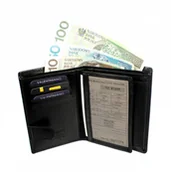 Portfele - VALENTINIANO Portfel Męski  (PL) Skóra Cielęca Duży Pionowy Z Zapinką Wewnątrz Jedno Skrzydełko Pionowy Suwak 7680056-9 - miniaturka - grafika 1