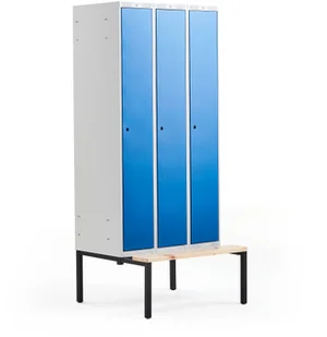 AJ Produkty Szafa ubraniowa z ławeczką - Szafki BHP - miniaturka - grafika 4