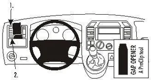 Brodit Ab ProClip do Volkswagen Caravelle 04-09 853277 - Uchwyty samochodowe do telefonów - miniaturka - grafika 3