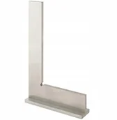 Inne urządzenia pomiarowe - Ślusarski Stalowy Kątownik ze Stopką 150x100 mm - miniaturka - grafika 1