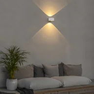 Lampy ogrodowe - Konstsmide Kinkiet zewnętrzny LED Gela, up/down, biały - miniaturka - grafika 1