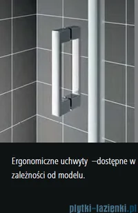 Kermi Cada XS kabina walk-in z ruchomym skrzydłem prawa 120 cm CKTFR12020VPK - Kabiny prysznicowe - miniaturka - grafika 2