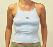 Koszulki i topy damskie - Vans top damski SPAGHETTI TOP Pale Blue - miniaturka - grafika 1