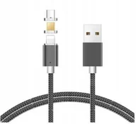 Kable USB - LIBOX Kabel USB magnetyczny 3w1 Micro USB Lightning Type C 1m LB0114 LIBOX LB0114 - miniaturka - grafika 1