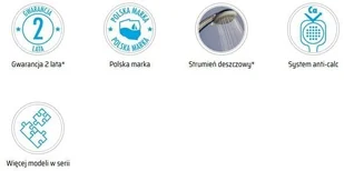 Deante Cascada Głowica natryskowa okrągła NAC 095K NAC 095K - Słuchawki prysznicowe - miniaturka - grafika 3