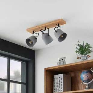 Lindby Adalin lampa sufitowa, 3-punktowa, szara - Lampy sufitowe - miniaturka - grafika 2