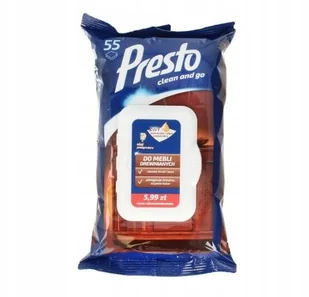 Presto 2W1 Ściereczki + Płyn Do Mebli Drewnianych - Ściereczki, gąbki, czyściki - miniaturka - grafika 2