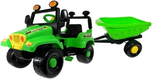 Polski Samochód Terenowy Jeep Na Pedały +przyczepa - Jeździki dla dzieci - miniaturka - grafika 7