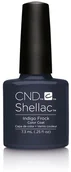 Lakiery hybrydowe - CND CND Shellac Indigo Frock 3474 - miniaturka - grafika 1