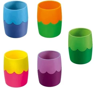 Pojemnik na długopisy dwukolorowy MIX - Przybory szkolne - miniaturka - grafika 2