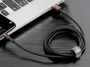 Baseus Kabel Kevlar USB-C 3A 1M red black CATKLF-B91 - Kable USB - miniaturka - grafika 7