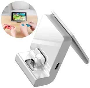 Baseus Baseus SW podstawka stojak uchwyt podpórka do ładowania Nintendo Switch szary (WXSWGS10-0G) - Szary WXSWGS10-0G - Akcesoria do Nintendo - miniaturka - grafika 2