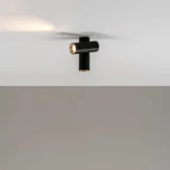 Lampy sufitowe - Milan Iluminación Haul lampa sufitowa LED 2-punktowa, czarna - miniaturka - grafika 1