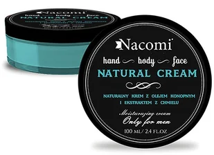 Nacomi naturalny krem dla mężczyzn z olejem konopnym i ekstraktem z chmielu 100ml - Kosmetyki do pielęgnacji twarzy męskie - miniaturka - grafika 7