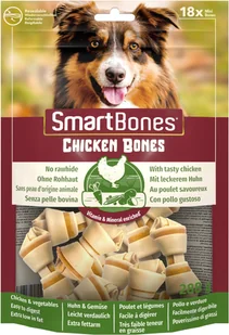 Smartbones SmartBones Chicken Bones Mini - przysmaki dla średnich psów, z kurczakiem i warzywami-18szt. SMB-027118 - Przysmaki dla psów - miniaturka - grafika 3