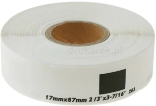 Brother strefadrukarek.pl Zestaw etykiet DK-11203 10 sztuk + uchwyt 17mm x 87mm - zamiennik | OSZCZĘDZAJ DO 80% - ZADZWOŃ! 730811399 PROMOCJA! SET-10-BU-DK-11203 - Etykiety do drukarek - miniaturka - grafika 3