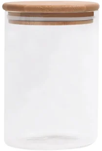 vidaXL vidaXL Szklane słoje z bambusową pokrywką 4 szt. 800 ml 150704 - Pojemniki kuchenne - miniaturka - grafika 3