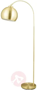 LINDBY Lampa podłogowa łukowa Moisia w mosiądzu - Lampy stojące - miniaturka - grafika 2