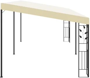 vidaXL Altana przyścienna, 6 x 3 x 2,5 m, kremowa 47999 - Altany ogrodowe - miniaturka - grafika 3