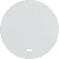 Wyłączniki światła i elektryczne - Hager sp. z o.o. Berker R.1/R.3 Klawisz pojedynczy z soczewką do łącznika biały 16212089 - miniaturka - grafika 1