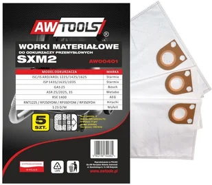 Starmix AwTools Worek do odkurzacza AWTOOLS z mikrowłókniny SXM2 GAS25 5szt AW00401) AW00401 - Akcesoria do odkurzaczy - miniaturka - grafika 2
