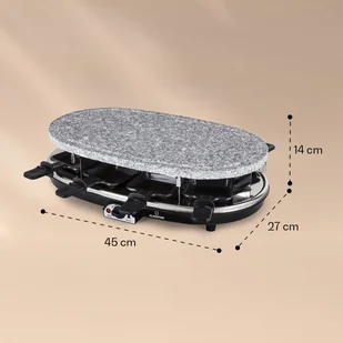 Klarstein Grill raclette All-U-Can z akcesoriami 4 w 1 dla 8 osób GQ6-AllUCanCoasters - Raclette - miniaturka - grafika 7
