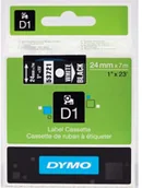 Taśmy do drukarek barwiące - Dymo Oryginał taśma do drukarek etykiet D1 53718 | 24mm x 7m | biały czarny S0721010 - miniaturka - grafika 1