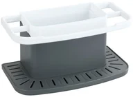 Ściereczki, gąbki, czyściki - WENKO Organizer na akcesoria do zmywania naczyń COSMO szary WENKO 54707100 - miniaturka - grafika 1
