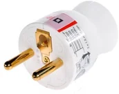 Kostki, złączki, wtyczki - Legrand Wtyczka 2P+Z wyjście proste - Helium 50100 - miniaturka - grafika 1