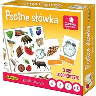 Adamigo Psotne słówka: Głoski ciszące - Gry planszowe - miniaturka - grafika 3