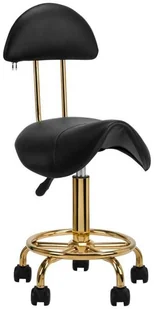 ACTIVESHOP Taboret Kosmetyczny 6001G Złoto Czarny 10003_140906 - Krzesła i taborety kosmetyczne - miniaturka - grafika 7