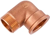Łączniki, trójniki, kształtki - Invena Kolanko GW/GZ mosiądz 3/4" - miniaturka - grafika 1