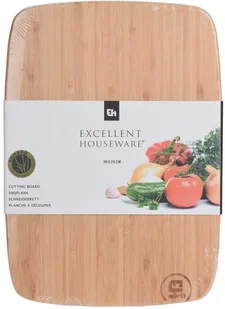 EH Excellent Houseware Deska BAMBUSOWA do krojenia serwowania 35x25 cm 121227 - Deski do krojenia - miniaturka - grafika 3