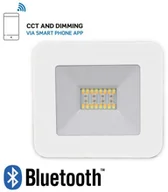 Lampy pozostałe - v-tac Projektor LED V-TAC 20W Bluetooth CZARNY Ściemnialny RGB/CW/W/DW IP65 VT-5020 RGB+2700K-6400K 1400lm - miniaturka - grafika 1