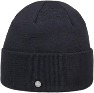 Czapki damskie - Merino Czapka z Mankietem GOTS by Lierys, ciemnoniebieski, One Size - miniaturka - grafika 1