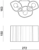 Lampy ścienne - STILNOVO Kinkiet LED Honey 27,2 cm - miniaturka - grafika 1