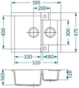 Zlewozmywaki - Alveus Rock 80 1218081 1218081 - miniaturka - grafika 1