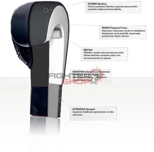 Bushido Rękawice bokserskie B-2v10 - Rękawice bokserskie Bushido Rękawice bokserskie B-2v10 - Rękawice bokserskie - miniaturka - grafika 8