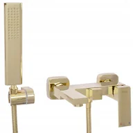 Baterie umywalkowe - Rea Łazienka z wyobraźnią BATERIA WANNOWA ŚCIENNA FENIX GOLD B5666 - miniaturka - grafika 1