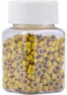 Pozostałe akcesoria fryzjerskie - Allepaznokcie Mikroringi z silikonem do przedłużania włosów 5 mm kolor Nr 8 500 szt - miniaturka - grafika 1