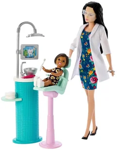 Lalka Barbie. Kariera - Dentystka FXP17 Mattel - Lalki dla dziewczynek - miniaturka - grafika 2