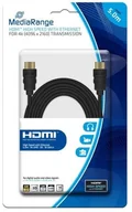 Kable - MediaRange Kabel HDMI MediaRange MRCS158 HDMI/HDMI with Ethernet, 5.0m, czarny MRCS158 - miniaturka - grafika 1