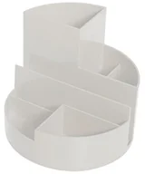 Przyborniki na biurko - Maul organizer biurkowy, okrągły, 6 przegródek, wytrzymałe tworzywo ABS, szary 4117682 - miniaturka - grafika 1