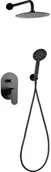 Zestawy prysznicowe - Valvex Zestaw prysznicowy Dione czarny 2448860 2448860 - miniaturka - grafika 1