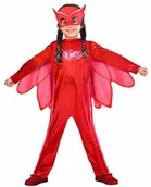 Stroje karnawałowe - amscan Generique - Amaya Kostium dla dzieci PJ Masks, czerwony - miniaturka - grafika 1