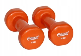 Hantle Hantelki Ciężarki Winylowe 2x2KG - Hantle i ciężarki - miniaturka - grafika 2