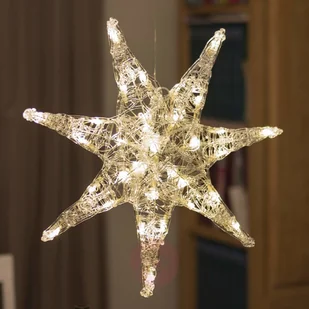 KonstSmide Siedmioramienna akrylowa Gwiazda LED Iselin - Oświetlenie świąteczne - miniaturka - grafika 5