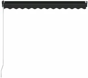 vidaXL Ręcznie zwijana markiza z LED, 350 x 250 cm, antracytowa vidaXL - Markizy - miniaturka - grafika 5