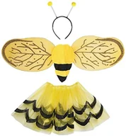 Stroje karnawałowe - Widmann Zestaw 3-częściowy spódnica, skrzydła pszczelego i do włosów opaska na włosy SA-8221B - miniaturka - grafika 1