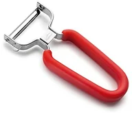 Pozostałe akcesoria kuchenne - Lacor ' 60547 obieraczka do oszczędzania gładkie "i gumowym uchwytem, czerwony 60547 - miniaturka - grafika 1